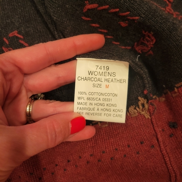 Woolrich Holiday Christmas Tree Full Zip Up vest size M Vintage - Picture 7 of 7